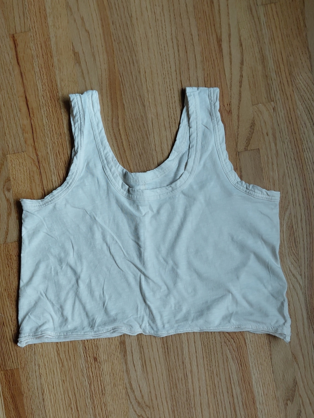 Pilcro White Cropped Tank Top